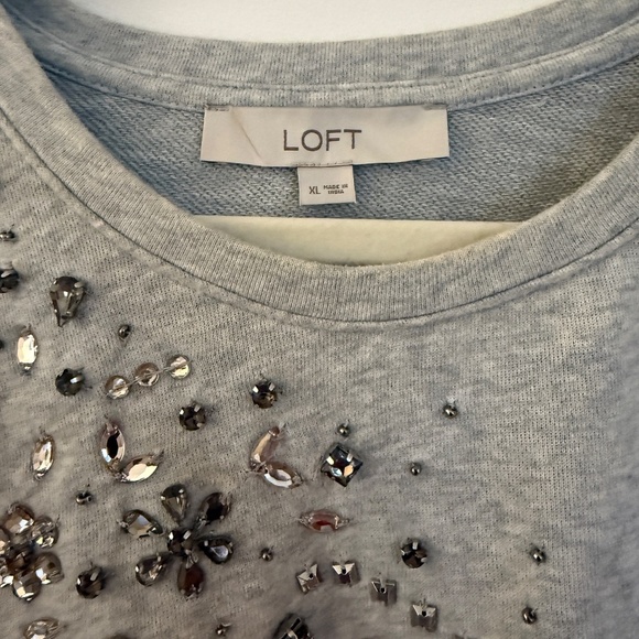 LOFT Embellished Sweatshirt - Picture 6 of 7